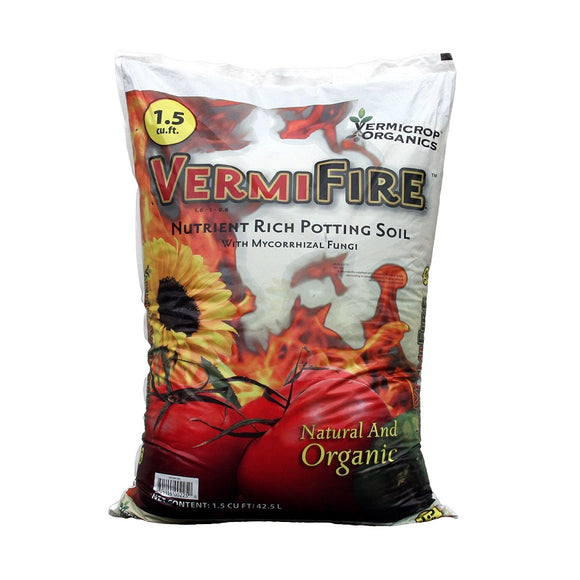 Vermicrop VermiFire Nutrient Rich Soil, 1.5 cu ft